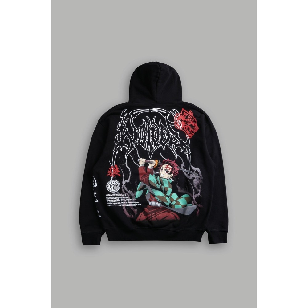Darc Sport x Demon Slayer NFGU Tanjiro Pierce Hoodie BRAND NEW SEALED SIZE LARGE